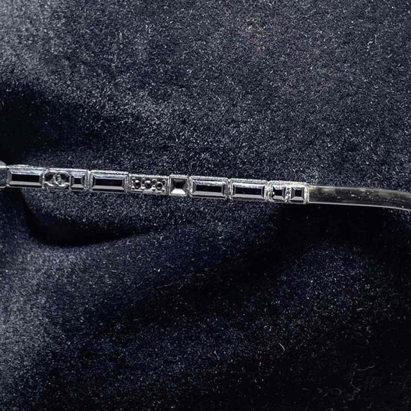 Authentic Chanel Women's Jeweled Eyeglasses with Woodgrain Black frame - Picture 5 of 7